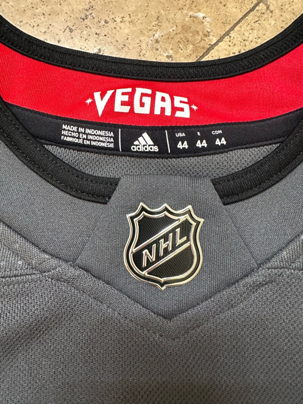 Vegas Golden Knights Adidas authentic home jersey #Vegas Strong - Picture 3 of 9